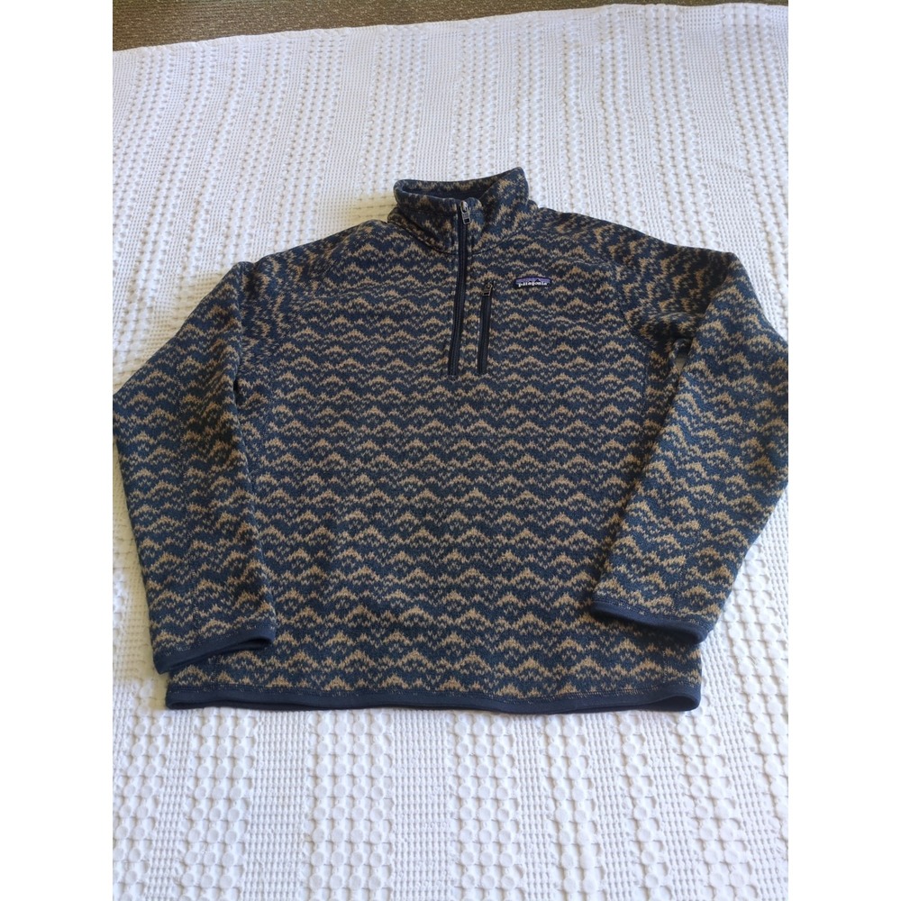 Patagonia Better Sweater 1/4 Zip Fleece Mountain Peak Size Medium Pullover